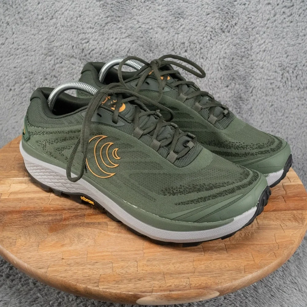 Topo Athletic Pursuit 2 Men's 10 Low Top Lace-Up Trail Running Sneakers Green